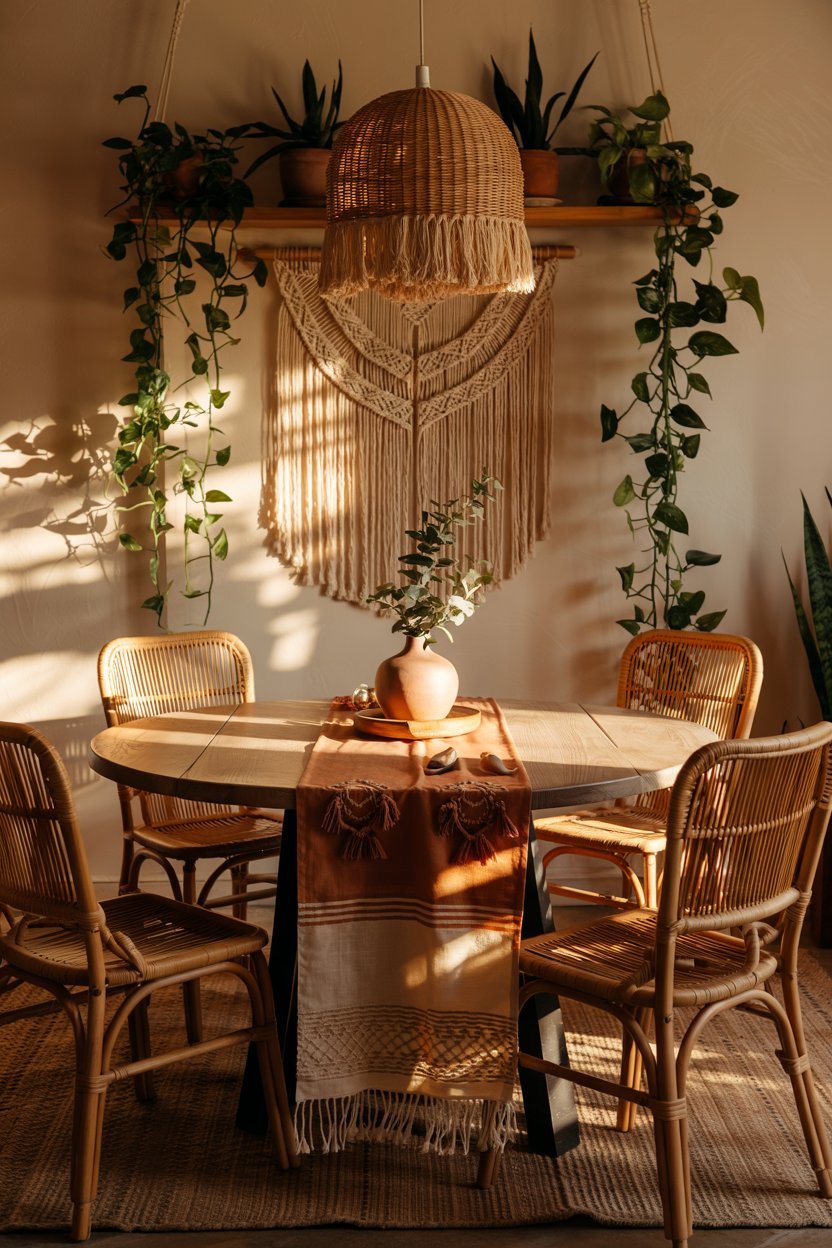 a photograph of a cozy boho dining room ank10icutn6hvv05d09tvg vzwknj0qt6i3ws76rbqw1q cover sd