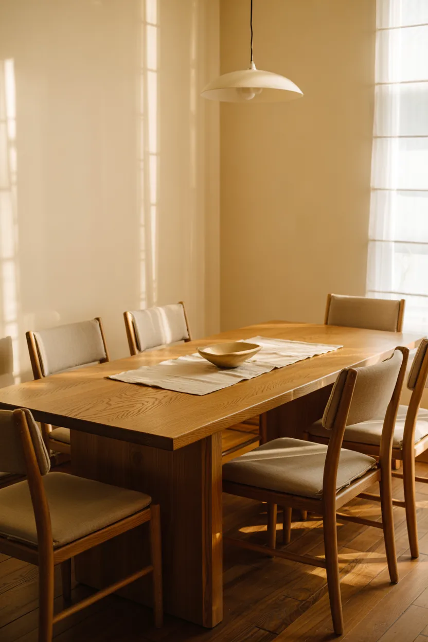 Warm Wood Dining Room