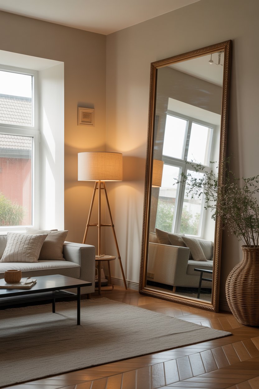 small living room with large leaning mir cmrt2wotqsurszqdxbhheq uji94xewtqgydl37az 85q cover sd