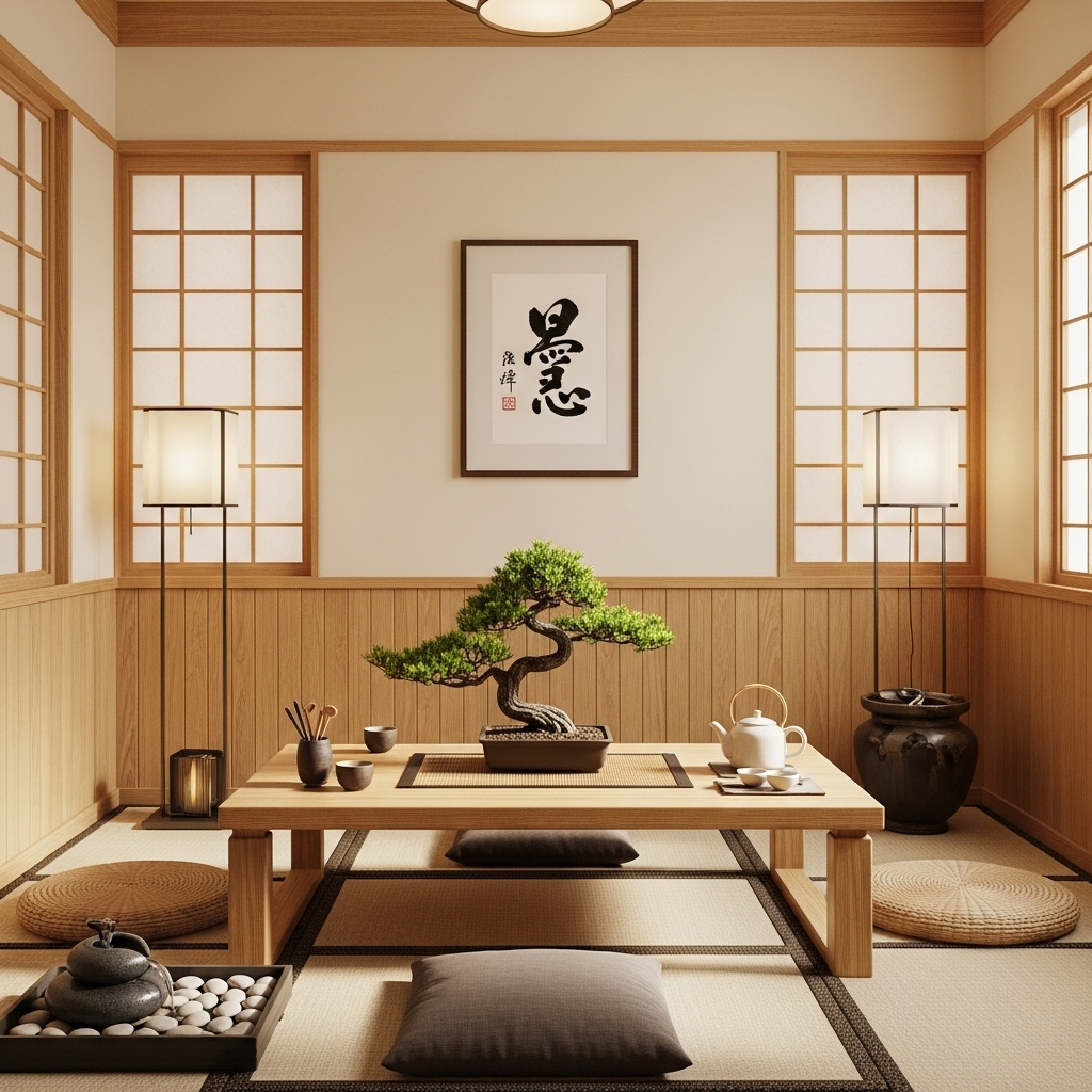 Japanese Wabi-Sabi Zen Office