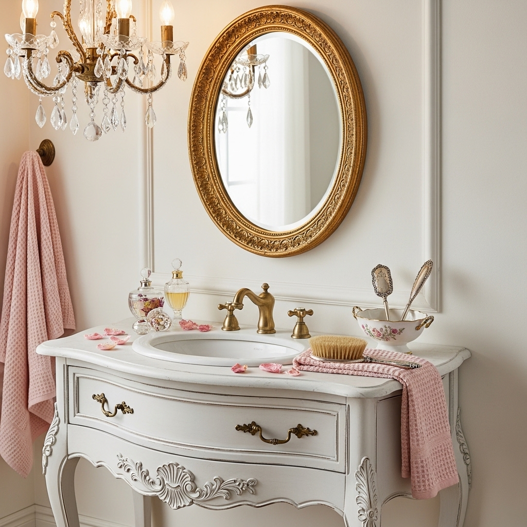 French vintage vanity 