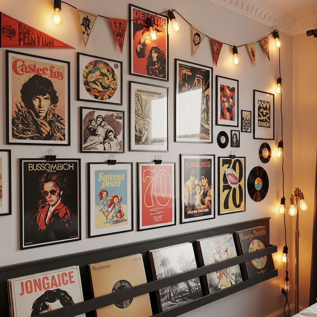 Retro Poster & Vinyl Wall