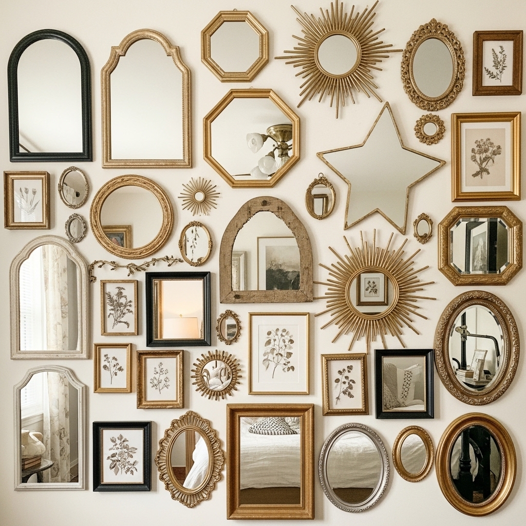 Maximalist Mirror Gallery Wall