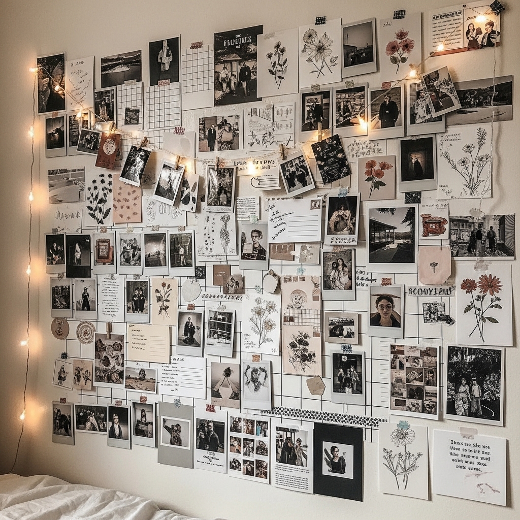Aesthetic Pinterest Mood Board Wall