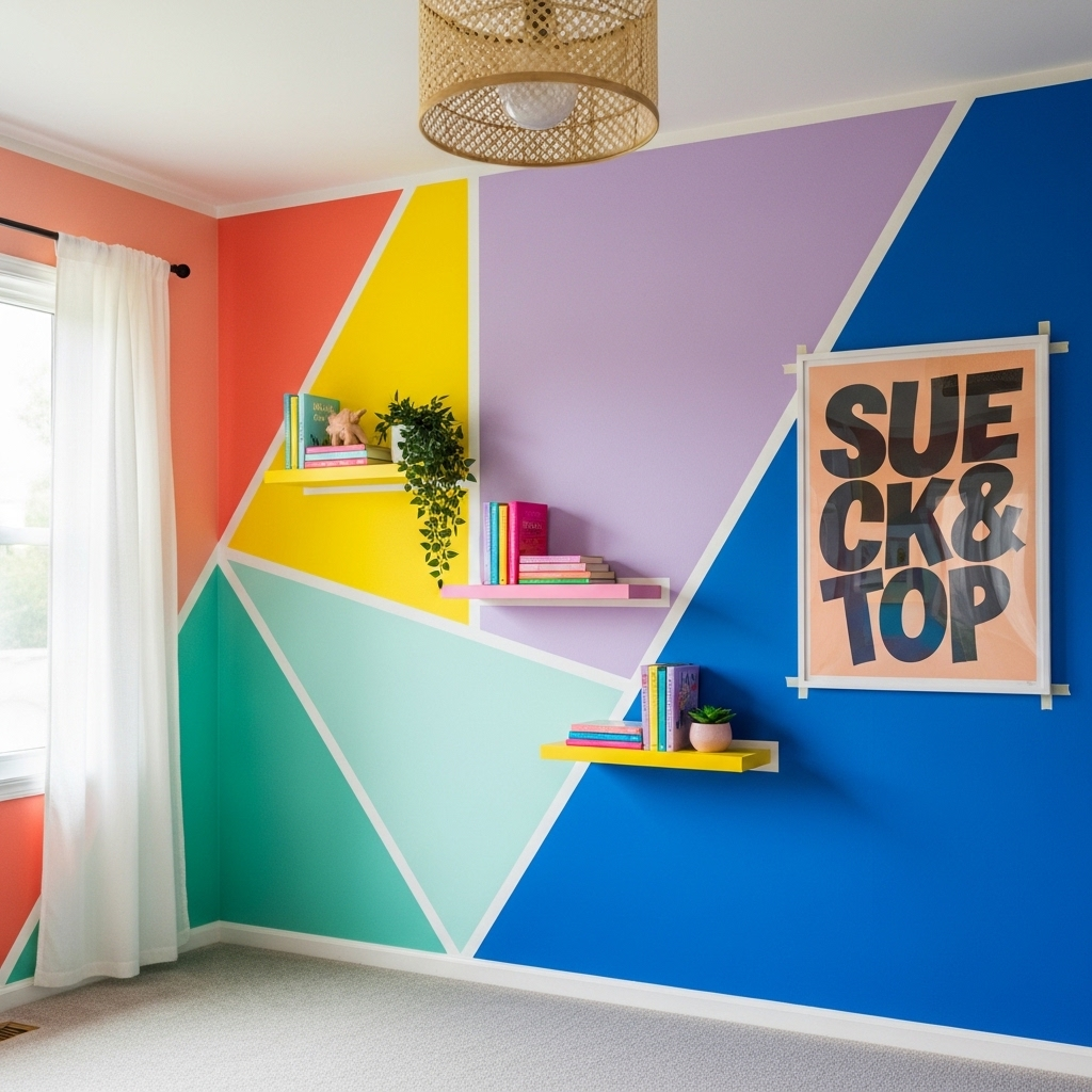 Dopamine Color Block Wall