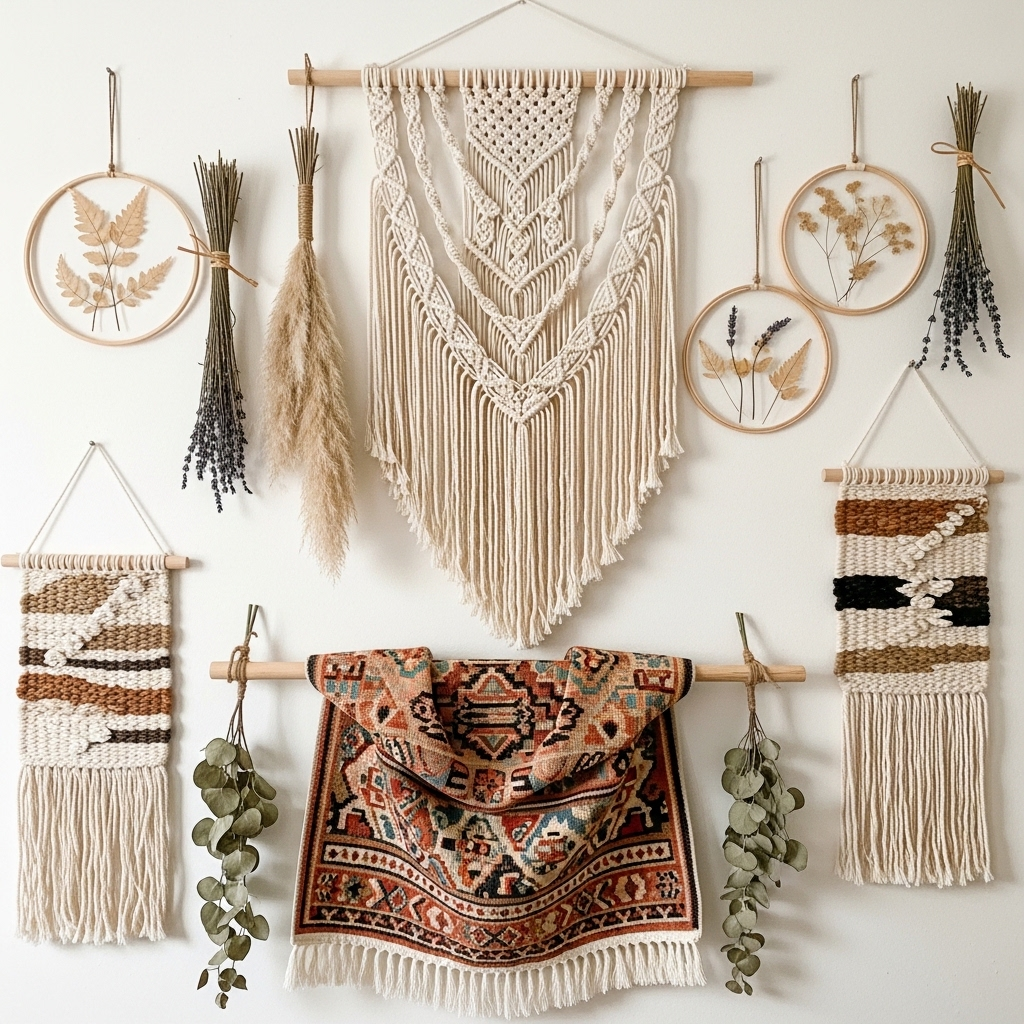 Hanging Textile & Macramé Wall