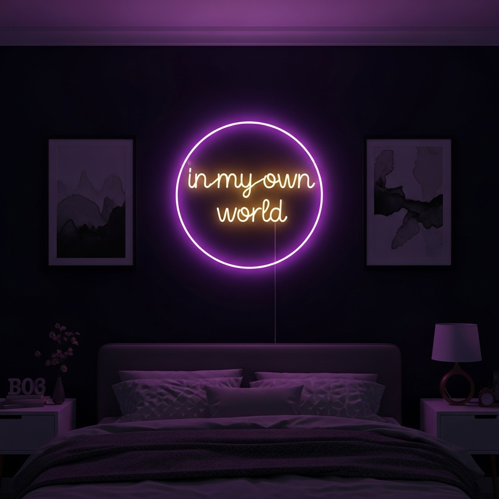 Neon Sign Statement Wall