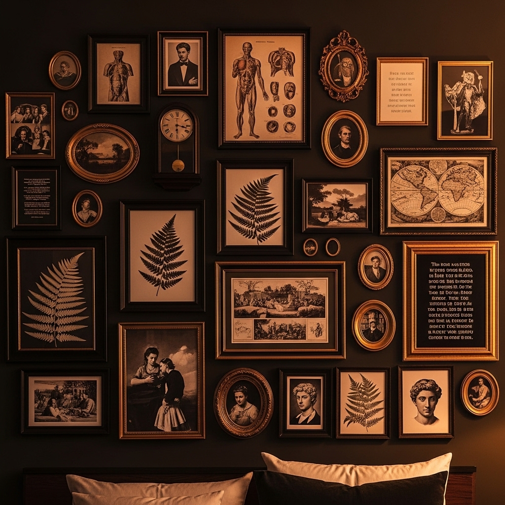 Dark Academia Gallery Wall