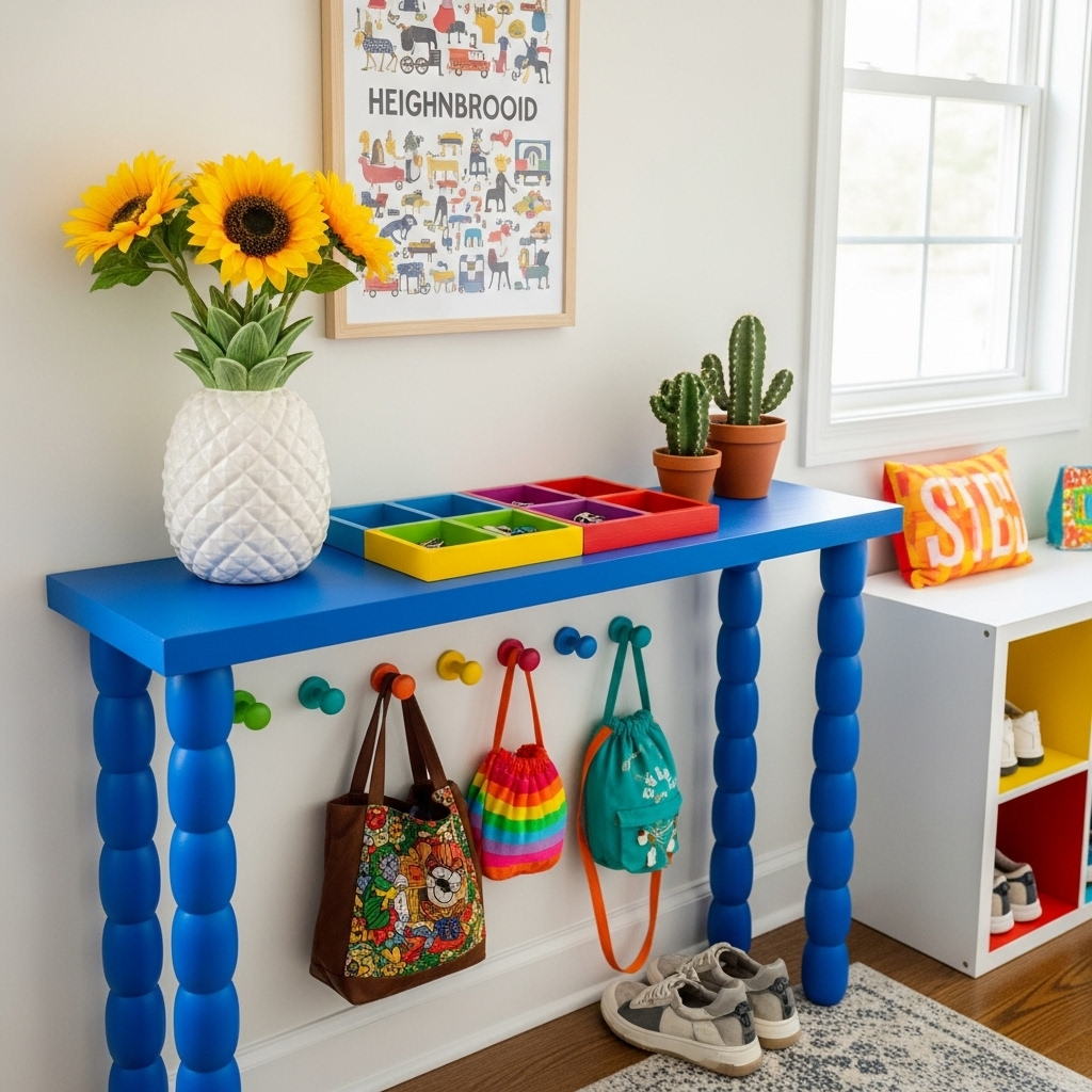 Playful Colorful Kid-Friendly Entry
