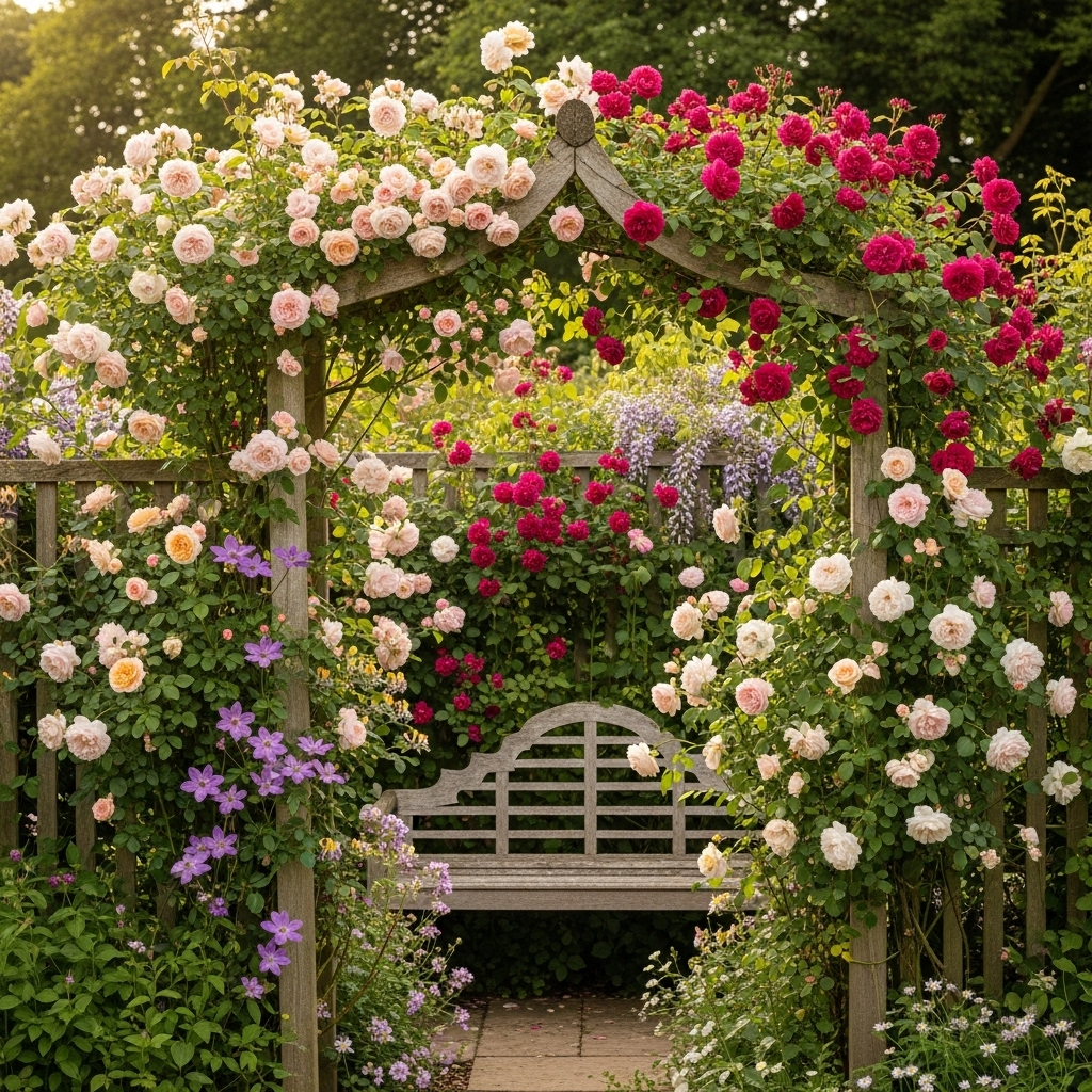 The Rambling Cottage Rose Garden