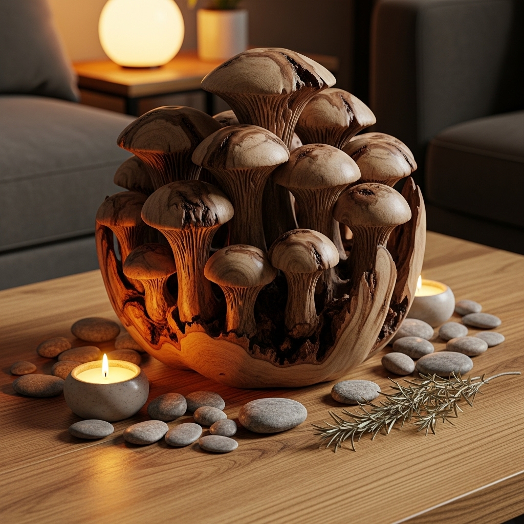 Sculptural Mushroom Centerpiece
