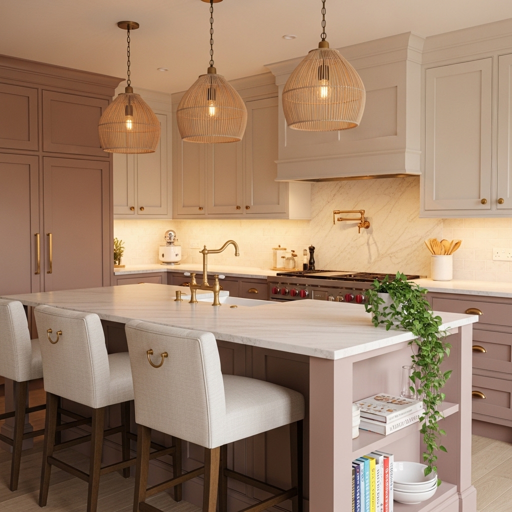 Blush & Brass Glam Island