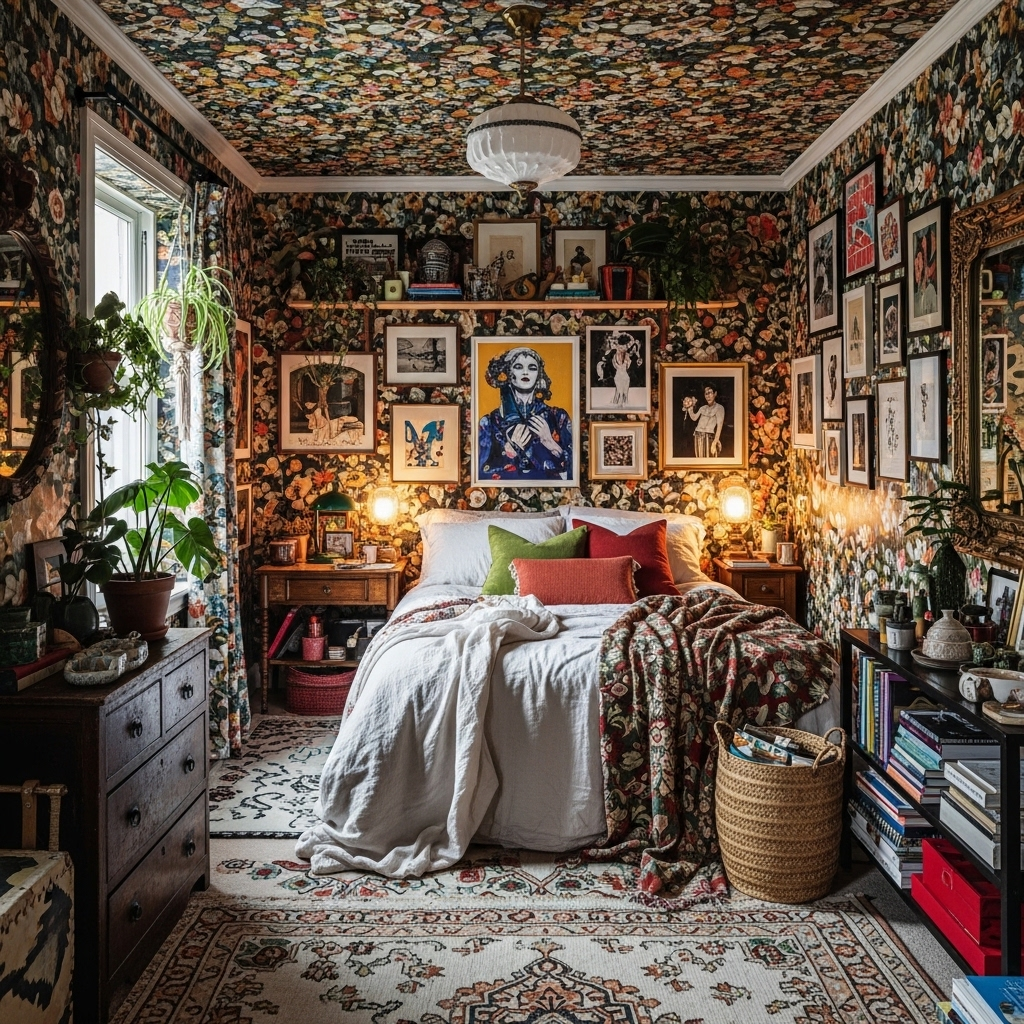 Maximalist Small Bedroom — Go Big or Go Home