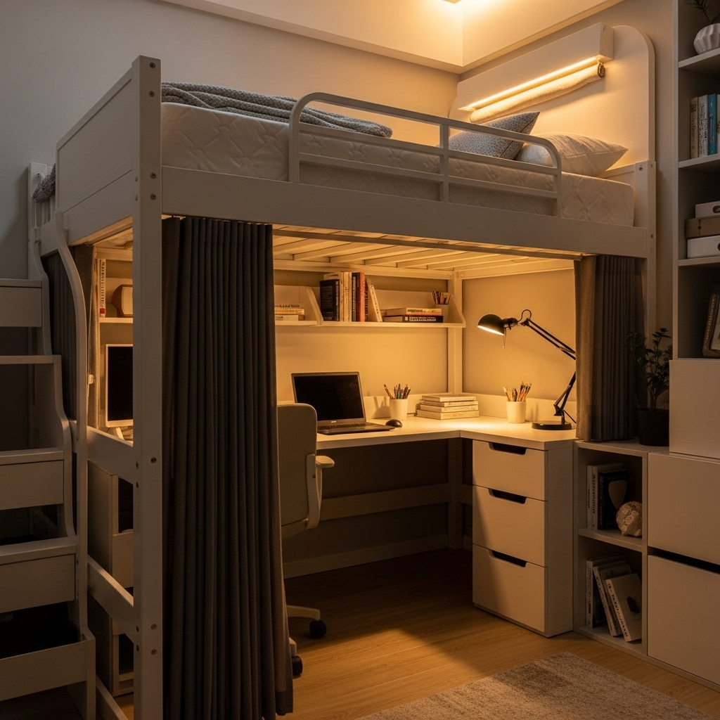 Loft Bed — Stacking Functions Vertically