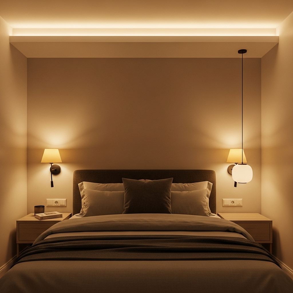 Strategic Lighting to Open Up the Room