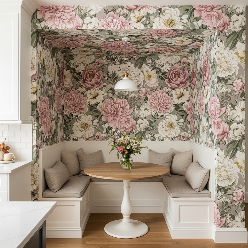 The Floral Wallpaper Nook — Full Botanical Immersion