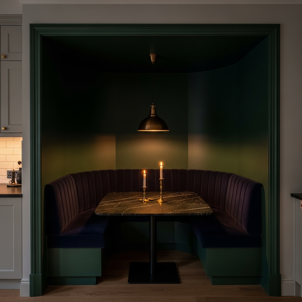 The Moody Jewel Box Nook — Dark Drama in the Kitchen