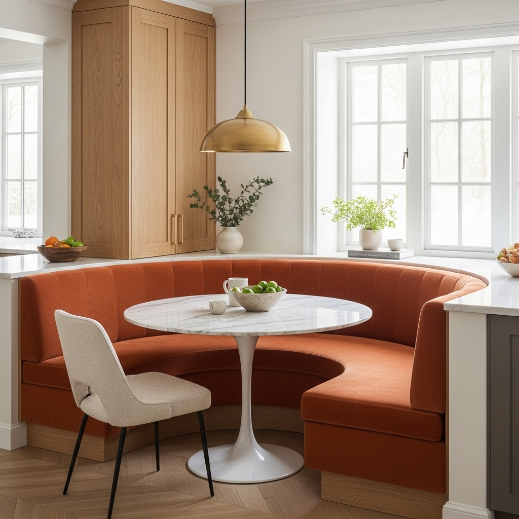  The Curved Banquette — No More Corners and Right Angles
