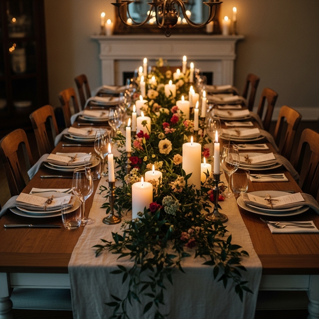 12 Dining Room Table Ideas That Will Transform How You Gather, Eat & Entertain The Long Candlelit Banquet Table — Built for Celebration