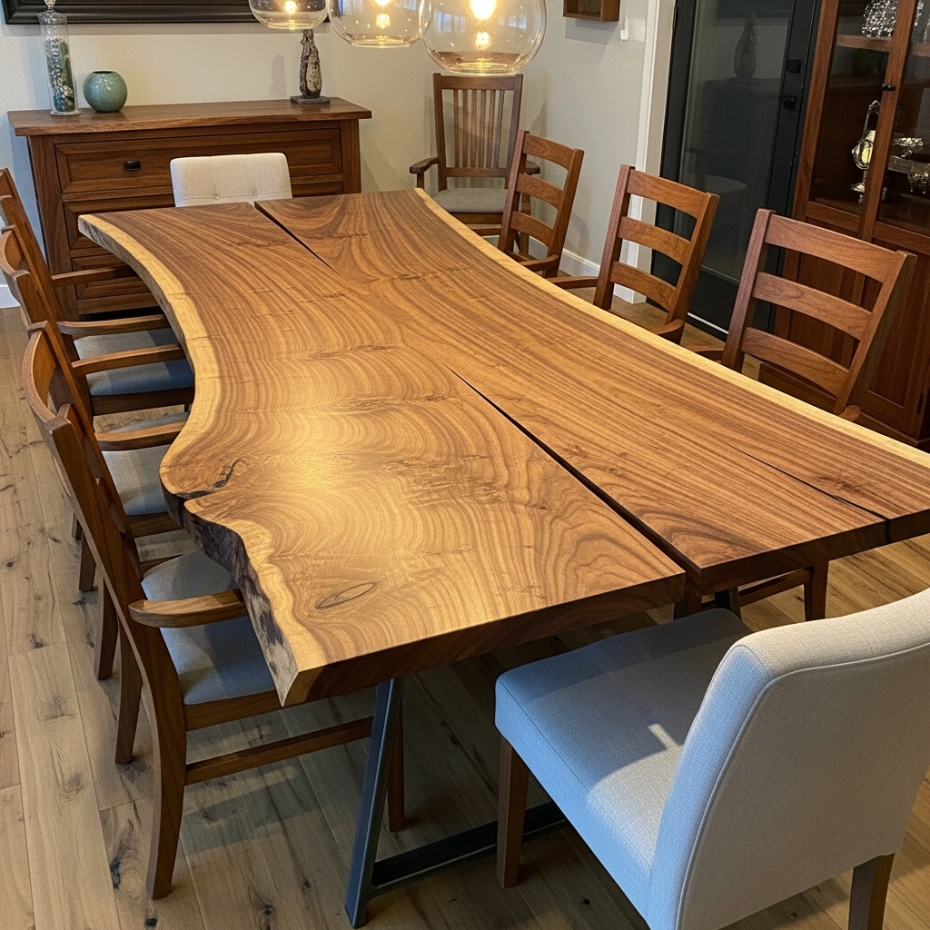 12 Dining Room Table Ideas That Will Transform How You Gather, Eat & Entertain The Live Edge Walnut Feast Table