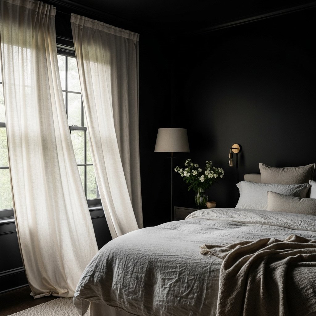 Black as a Summer Bedroom: The Counter-Intuitive Choice