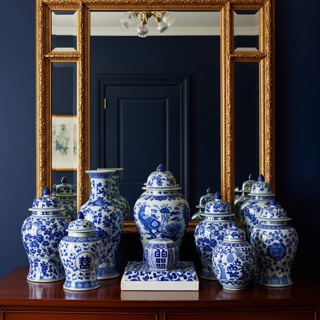 Blue and White Ceramic Collection