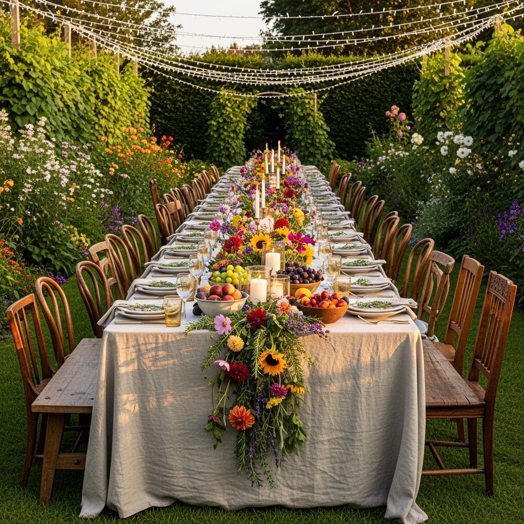 A Long Communal Table