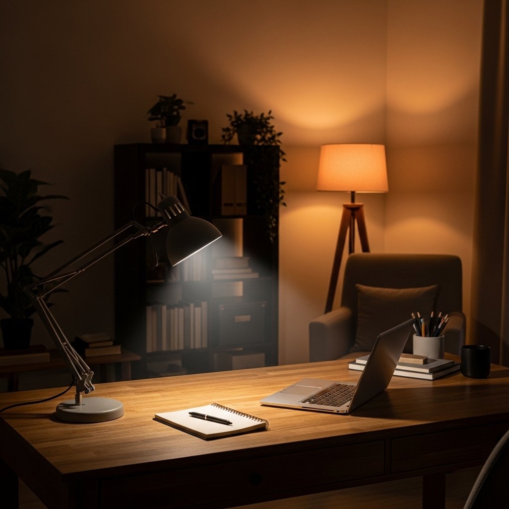 12 Home Office Setup Ideas That Make Work Feel Worth Doing Layer Lighting for Every Work Scenario
