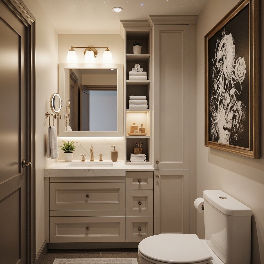 🏡 The Integrated Vanity & Storage Tower