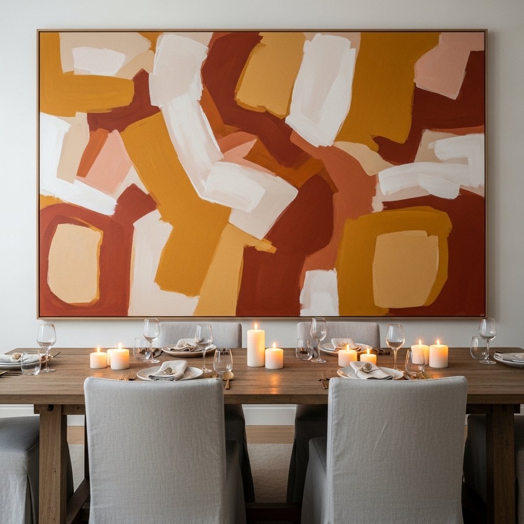 An Oversized Piece of Art Sized to the Wall