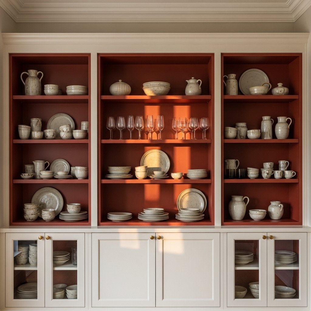 A Built-In Display Cabinet Wall