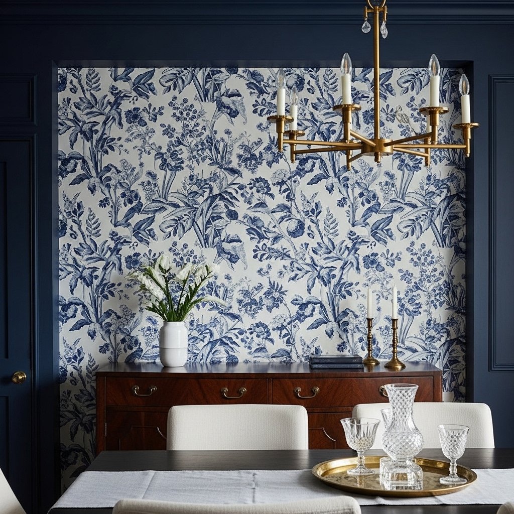 Dramatic Wallpaper on One Wall