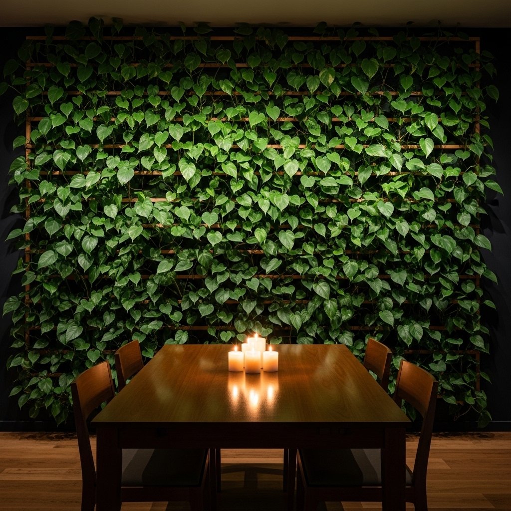An Indoor Climbing Plant Feature Wall