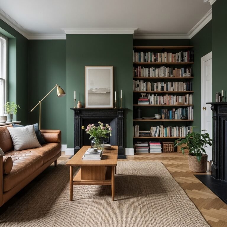 Deep Forest Green: The Room That Feels Like a Library