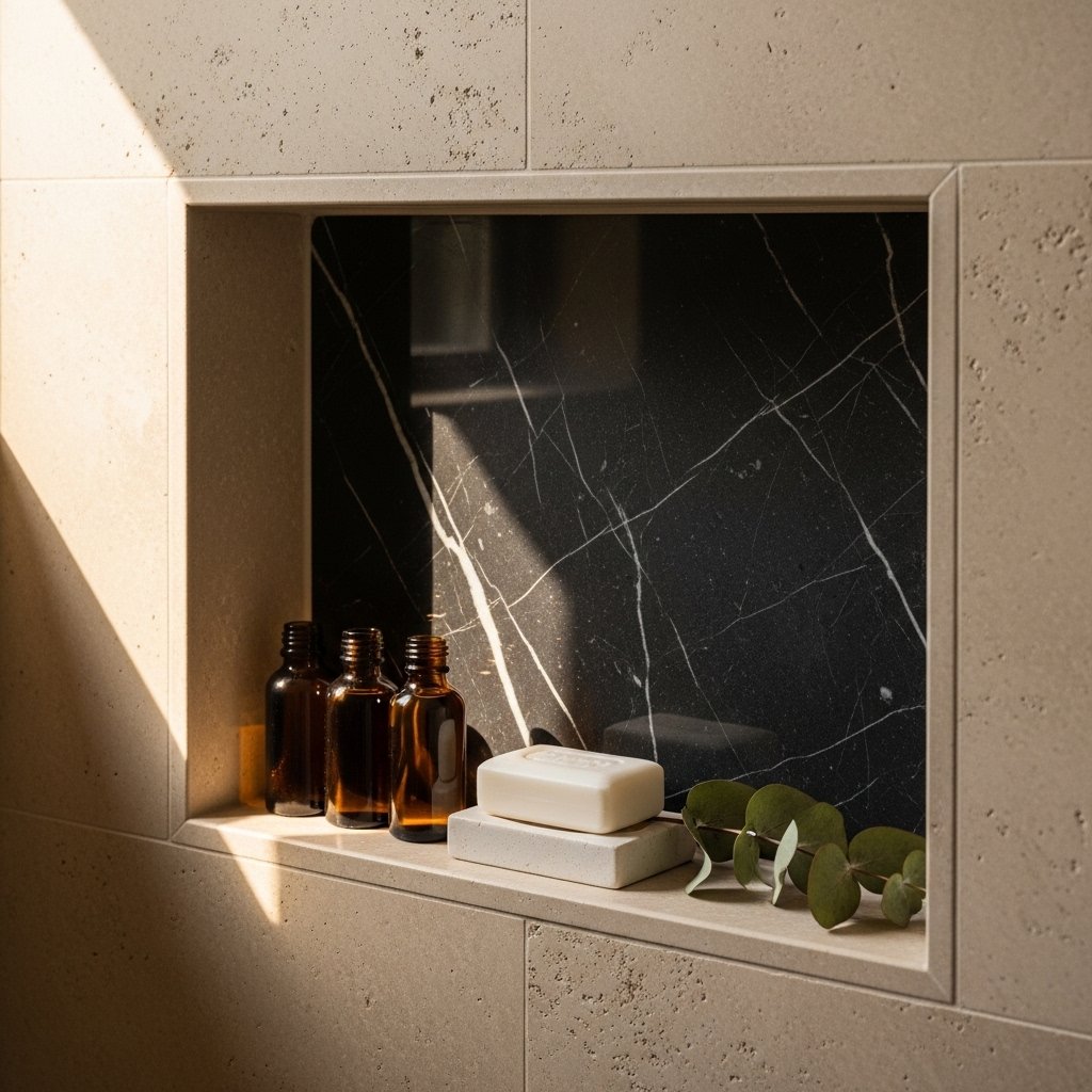 13 Master Bathroom Ideas That Feel Like a Private Spa Design a Built-In Shower Niche