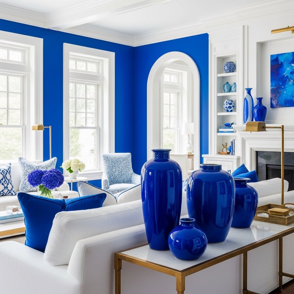 Cobalt Blue and Brilliant White