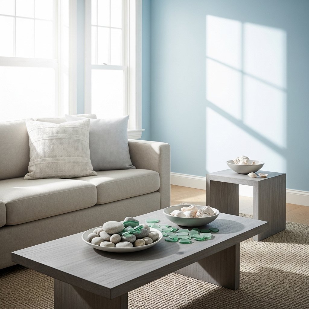 Sky Blue, Warm Sand, and Driftwood Grey