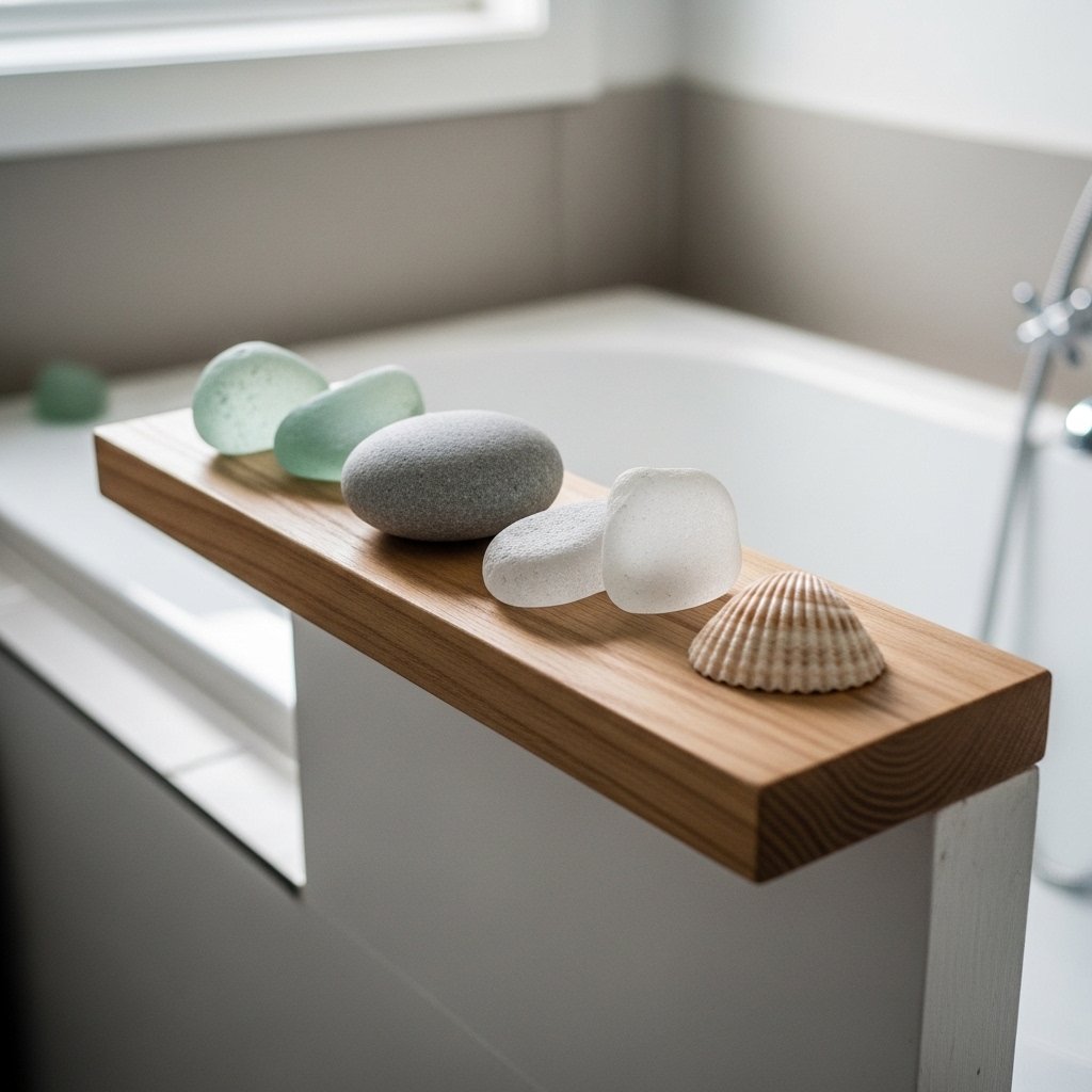 Sea Glass and Coastal Object Display
