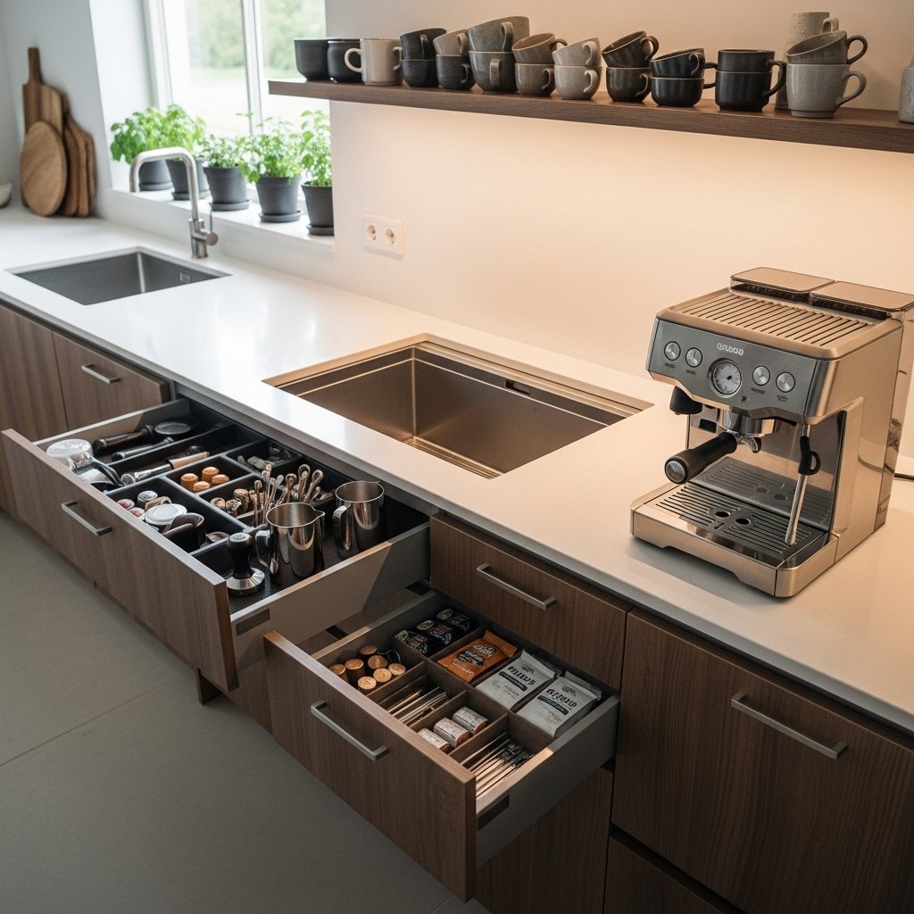 The Built-In Cabinet Coffee Station