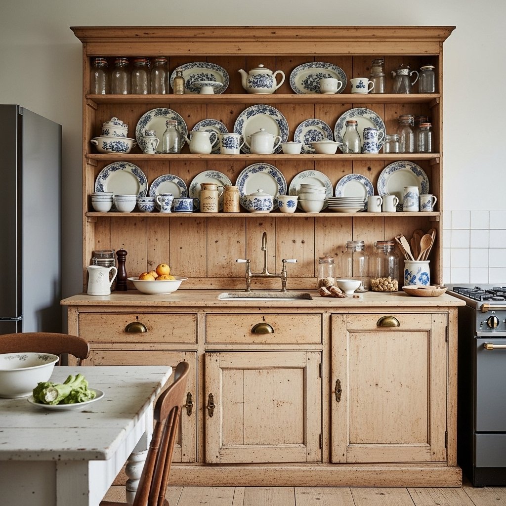 A Dresser as the Kitchen