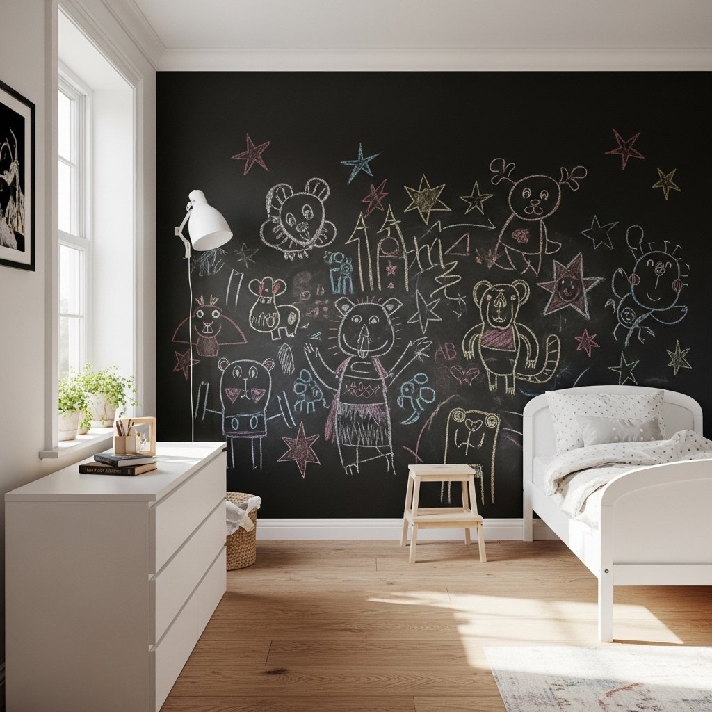 Paint a Chalkboard or Magnetic Wall Panel
