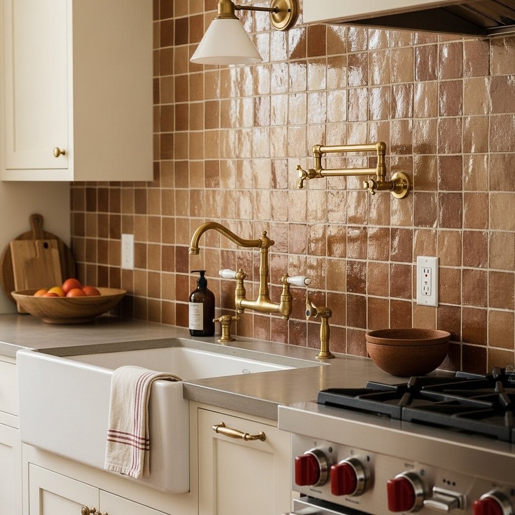 Terracotta and Earthy Tone Tile