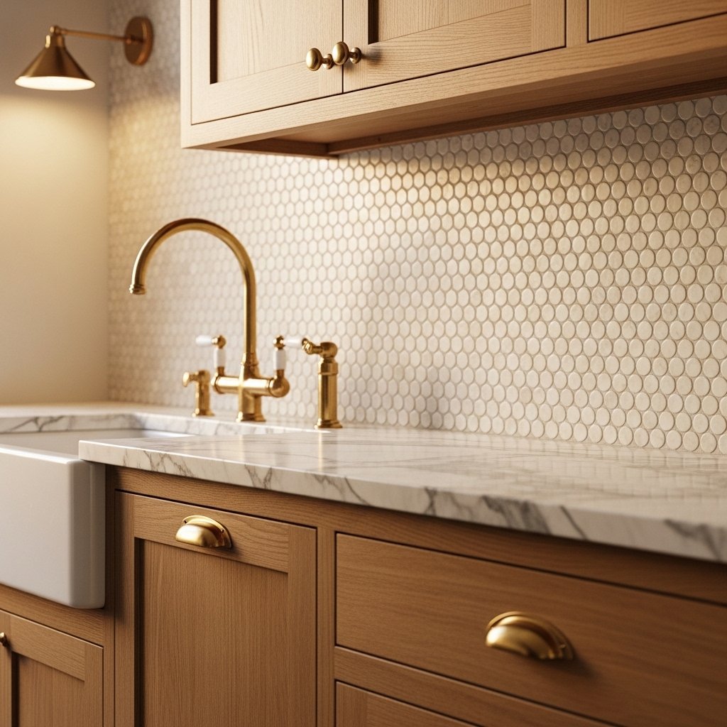 Penny Round Mosaic Tile