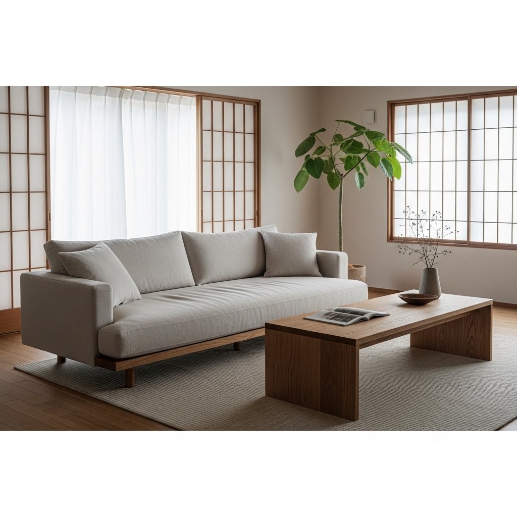14 Luxury Sofa Designs That Transform a Living Room The Low-Slung Japanese-Inspired Sofa