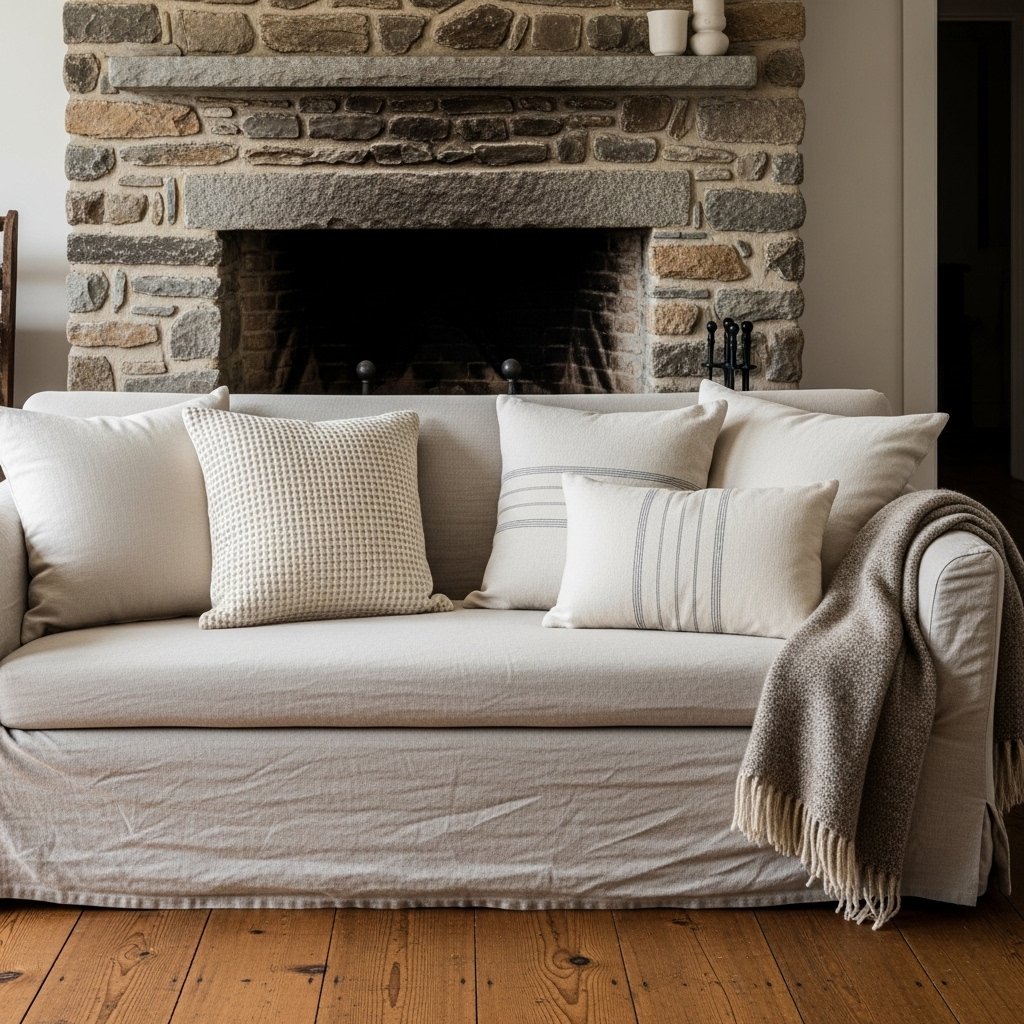 Linen and Cotton in Natural, Undyed Tones