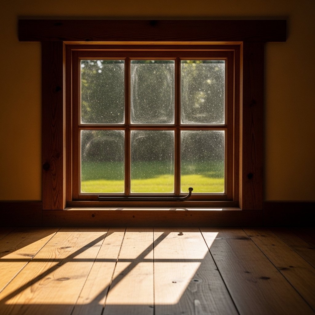 Small-Paned Windows With Thick Timber Frames