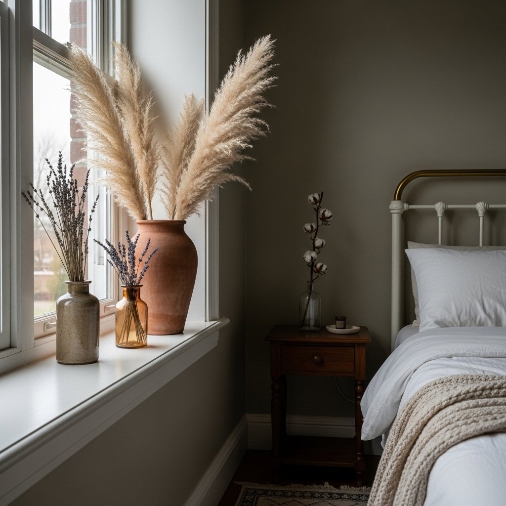 14 Vintage Bedroom Ideas That Feel Romantic, Collected, and Effortlessly Timeless Dried Flowers and Botanicals as Ongoing Decor