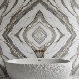 Large Format Marble in a Continuous Slab Layout