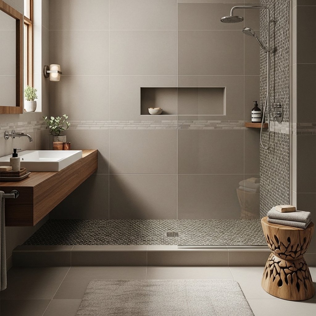 Mixed Tile Formats in the Same Color Family