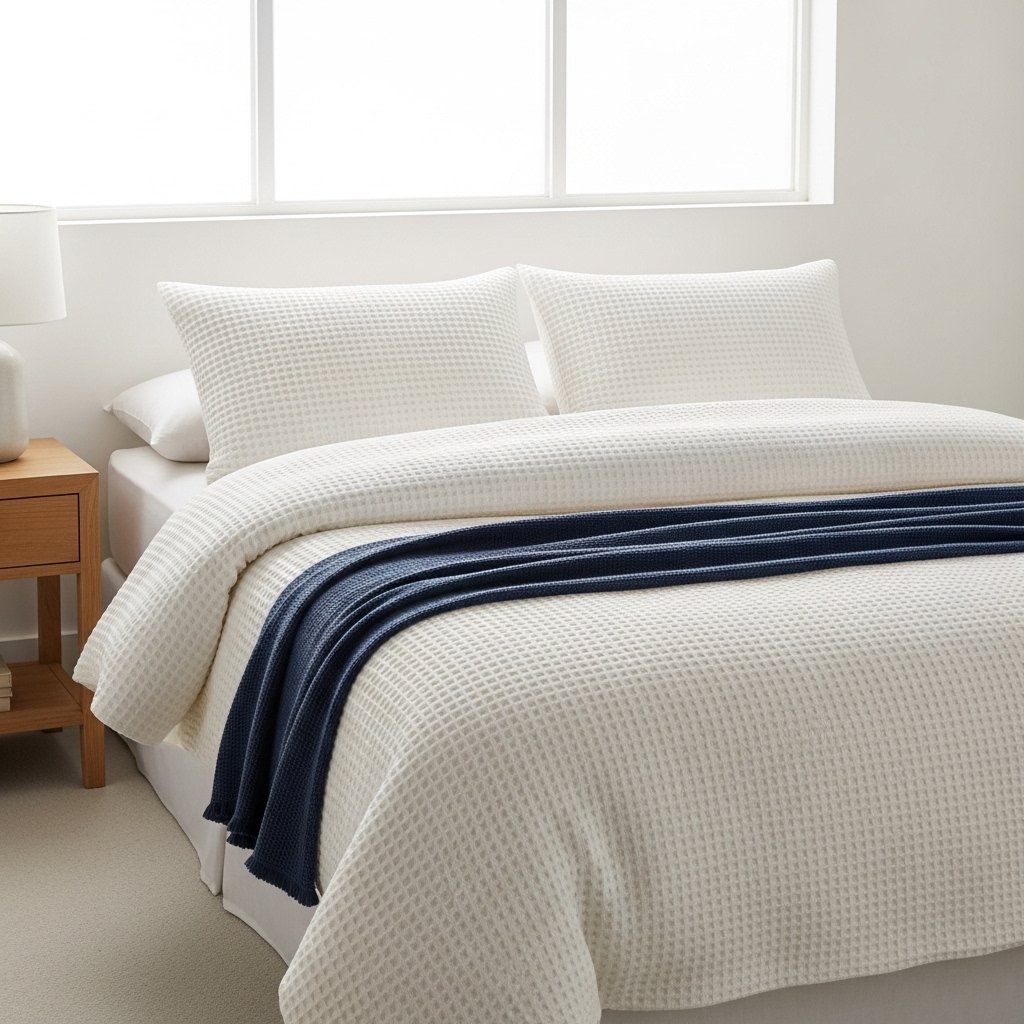 Waffle Weave Textured Bedding
